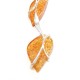 Collier d'ambre couleur miel et argent 925/1000