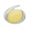 Pendentif en ambre et Argent circulaire