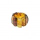 Bague tout ambre miel et cognac