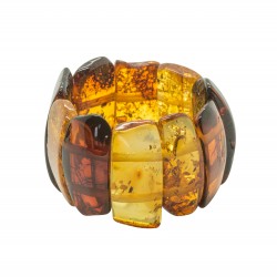 Bague tout ambre miel et cognac