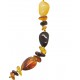 Collier Ambre Adulte multicolore
