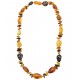 Collier Ambre Adulte multicolore