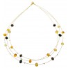 Collier d'ambre perle multicolore