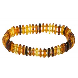 Multicolored adult amber bracelet