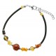 Bracelet d'ambre multicolore