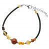 Bracelet d'ambre multicolore