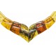 Collier en Ambre multicolore adulte