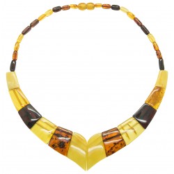 Collier en Ambre multicolore adulte