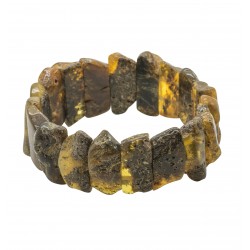 Bracelet en ambre brut non polis