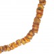 Collier en ambre - pierres rondes polis et bruts