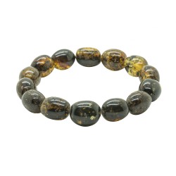 Bracelet d'ambre naturel vert