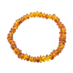 Bracelet ambre adulte cognac
