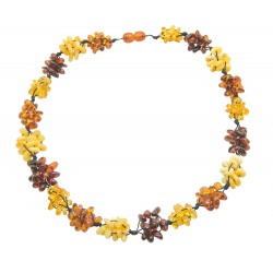 Collier Ambre multicolore