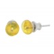 Boucle d'oreille ambre forme boule