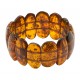 Bracelet en ambre naturel couleur cognac