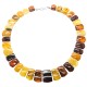 Collier d'ambre naturel multicolore collection luxe