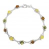 Bracelet d'ambre forme carré