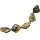 Collier Ambre multicolore forme olive taillé