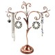 Présentoir arbre à bijoux aspect vielli, Cuivre
