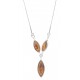 Collier perle d'Ambre et Argent Infinity