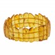 Bracelet d'ambre naturel couleur cognac