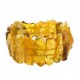 Bracelet d'ambre naturel couleur cognac