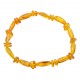 Bracelet adulte d'ambre miel