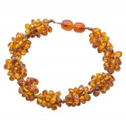 Bracelet Ambre avec nid de perles d'ambre 