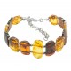 Bracelet d'ambre adulte couleur cognac, vert, lemon