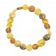 Collier d'ambre naturel multicolore