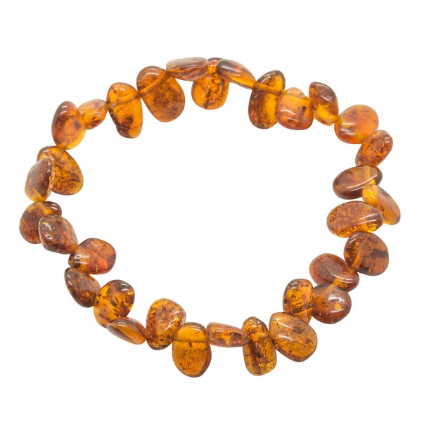 Bracelet d'ambre adulte multicolore - pétales