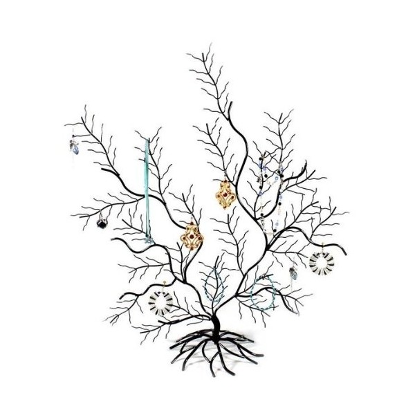 Schöne dekorative Baum Displaywand trägt Schmuck, Schwarz