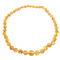 Collier d'ambre naturel multicolore
