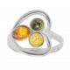 Multicolor ambre ring