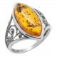 Multicolor ambre ring
