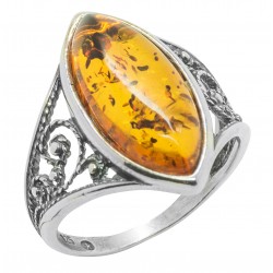 Multicolor ambre ring