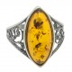 Multicolor ambre ring