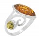 Multicolor ambre ring