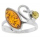 Multicolor ambre ring