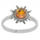 Multicolor ambre ring