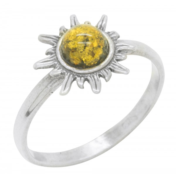 Multicolor ambre ring