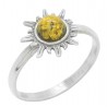 Multicolor ambre ring
