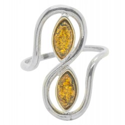 Multicolor ambre ring