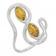 Multicolor ambre ring
