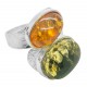 Multicolor ambre ring