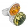 Multicolor ambre ring