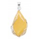 Pendentif ambre royal et argent