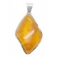 Pendentif ambre royal et argent