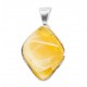 Pendentif ambre royal et argent