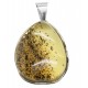 Pendentif ambre royal et argent
